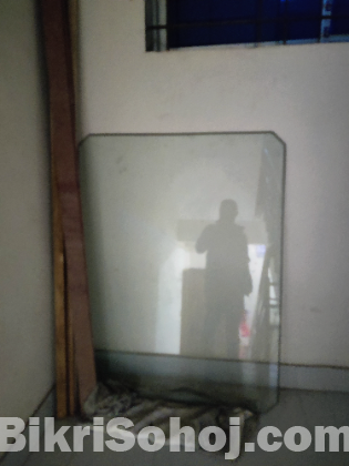 Dining table glass 3'×4`